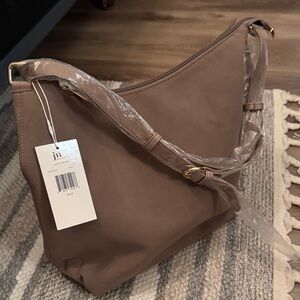 Jessica Moore Taupe Shoulder Bag